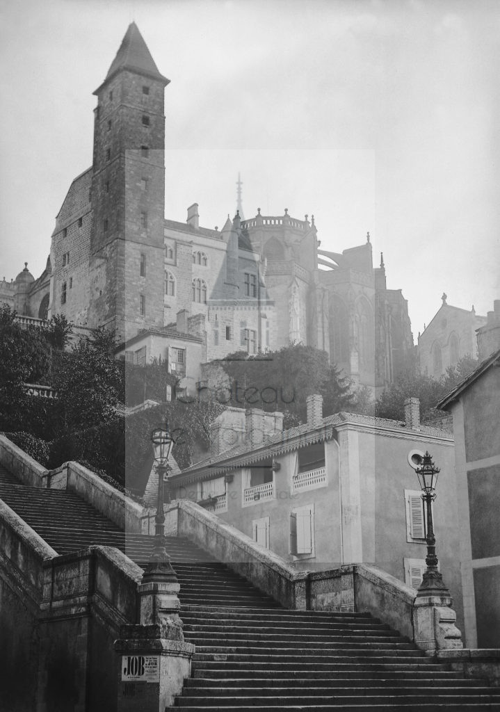 Château de Volognat - Photos - Hubert Vaffier - Auch - Les escaliers près la cathédrale - 14/10/1887 - 1287