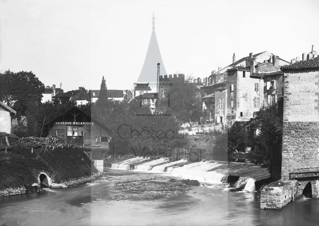 New - Château de Volognat - Photos - Hubert Vaffier - Mont de Marsan - Le coté nord de la rivière - 1887-10-16 - 1296