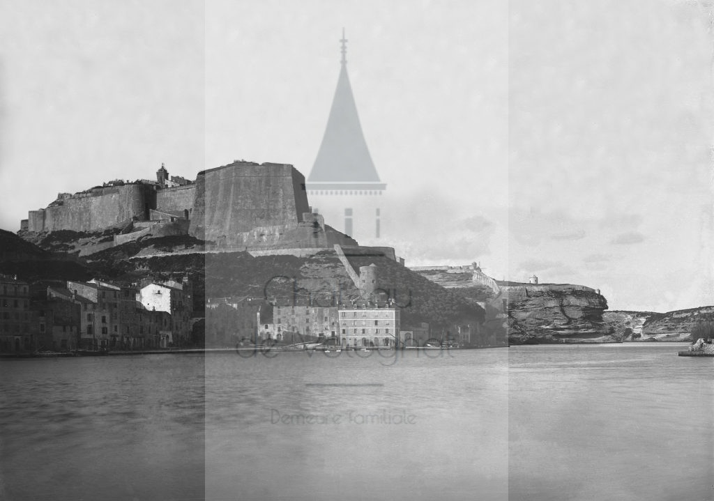 Château de Volognat - Photos - Hubert Vaffier - Bonifacio - La marine et ville haute - 04/02/1888 - 1390