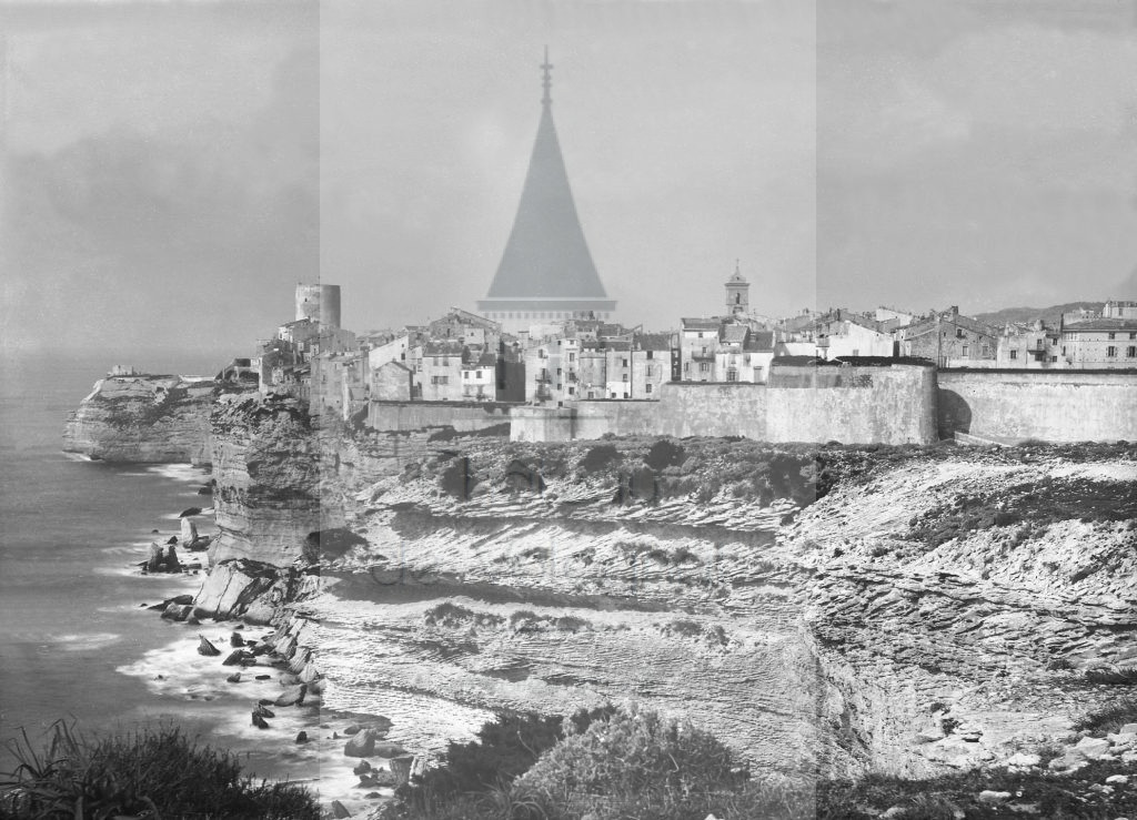 New - Château de Volognat - Photos - Hubert Vaffier - Bonifacio - Ville haute vue générale - 1888-03-04 - 1392