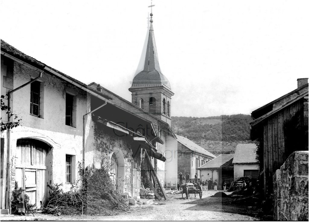 Château de Volognat - Photos - Hubert Vaffier - Charix - L'église - 20/08/1888 - 1411
