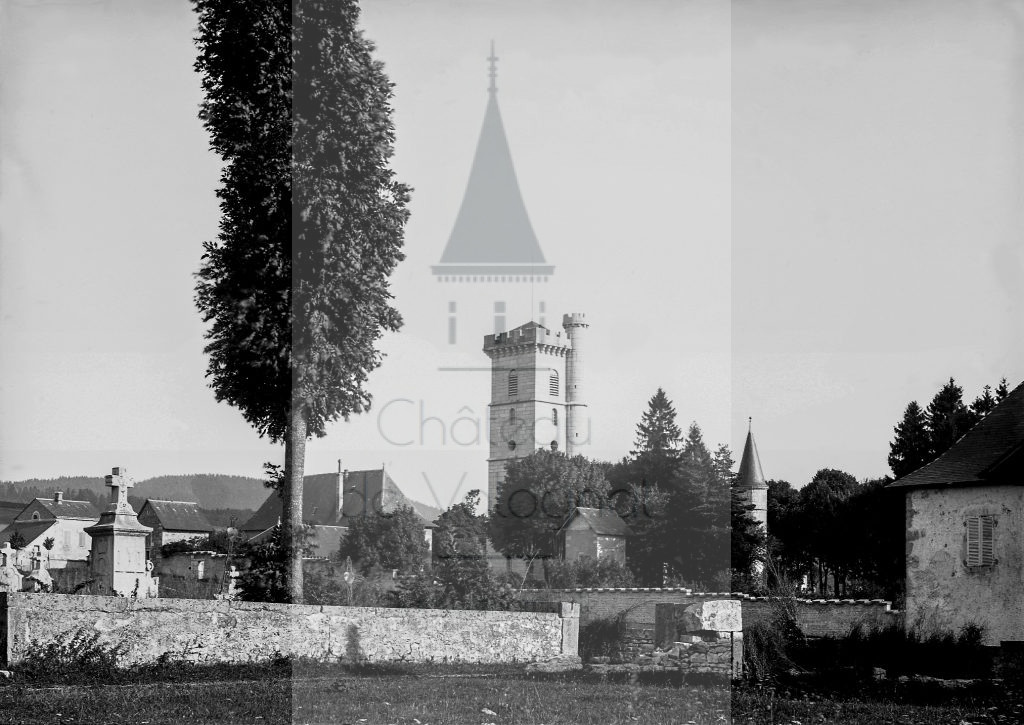 New - Château de Volognat - Photos - Hubert Vaffier - Champdor - La tour du chateau - 1889-08-07 - 1458