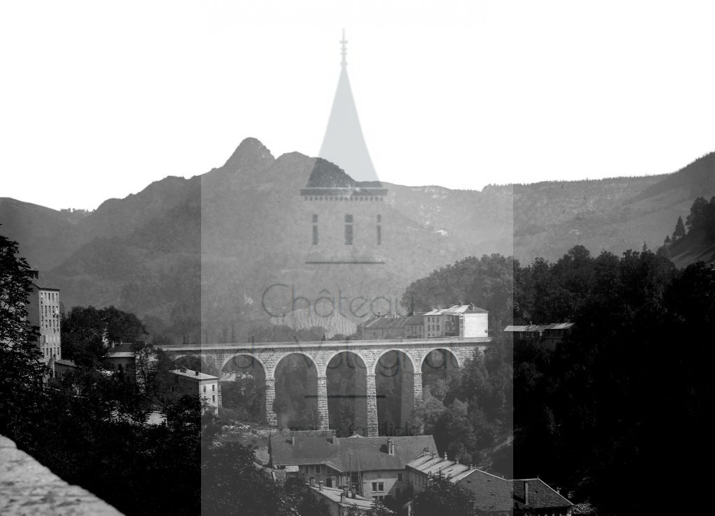 New - Château de Volognat - Photos - Hubert Vaffier - Saint Claude - Grand pont de pierre - 1889-08-17 - 1472