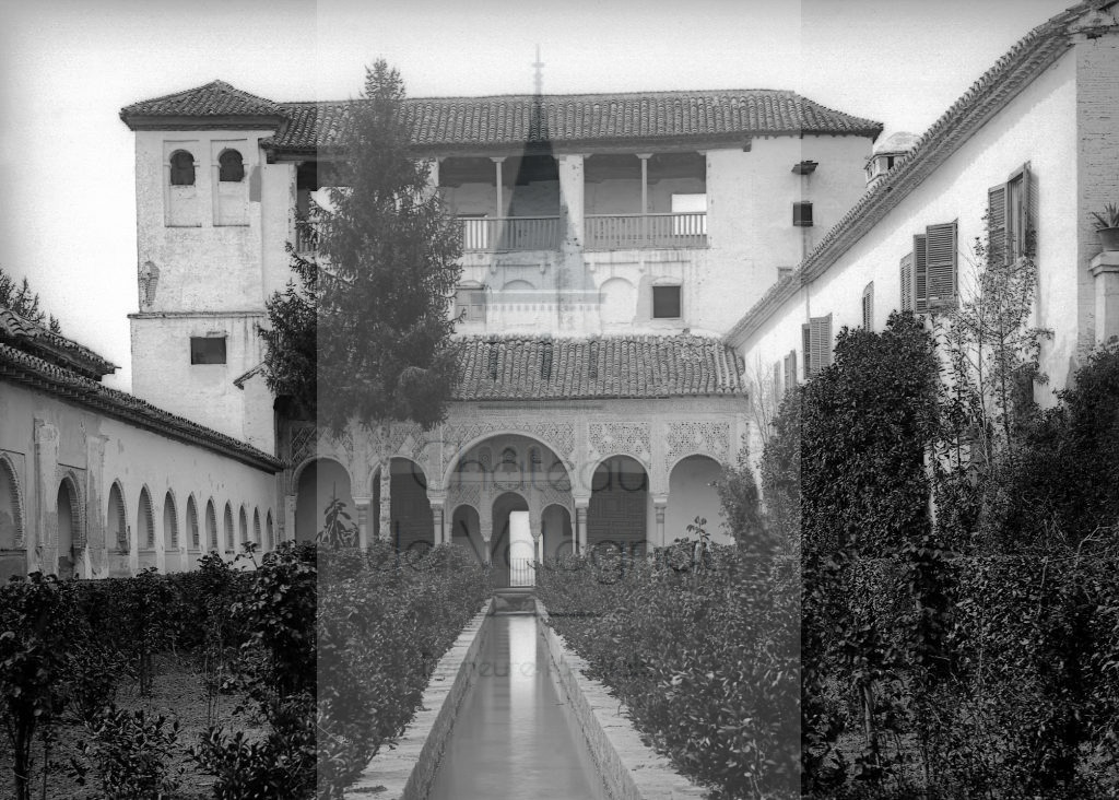 Château de Volognat - Photos - Hubert Vaffier - Grenade - L'Alambra entrée du generalife - 10/04/1889 - 1602