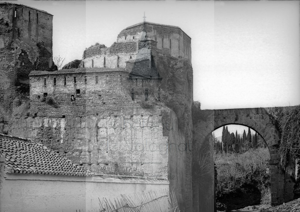 Château de Volognat - Photos - Hubert Vaffier - Grenade - L'Alambra ancienne muraille et l'aqueduc - 11/04/1889 - 1605