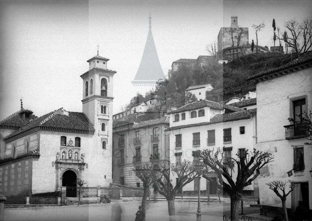 New - Château de Volognat - Photos - Hubert Vaffier - Grenade - Eglise Ste Anne et l'Alambra - 1889-04-11 - 1606