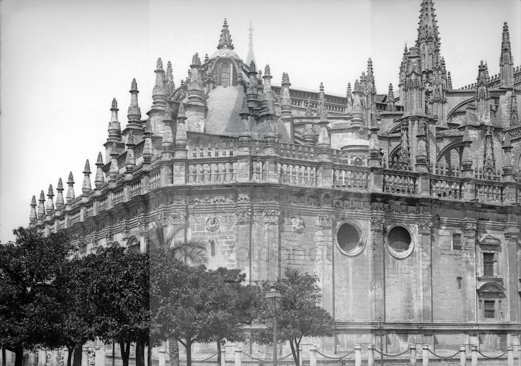 New - Château de Volognat - Photos - Hubert Vaffier - Seville - La cathédrale un angle - 1889-04-24 - 1649