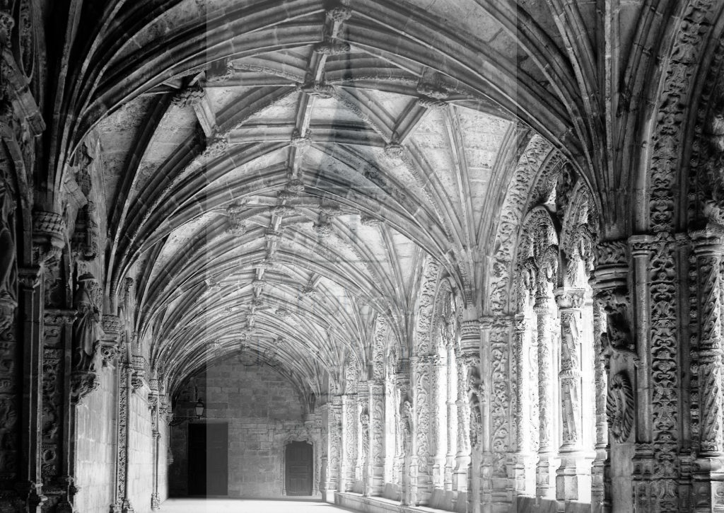 New - Château de Volognat - Photos - Hubert Vaffier - Lisbonne - Cloitre de Belem galerie au rez de chaussé - 1889-05-05 - 1687