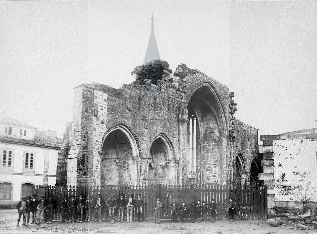 New - Château de Volognat - Photos - Hubert Vaffier - Pontevedra - Ruines de St Domingo 1er vue - 1890-04-18 - 1844