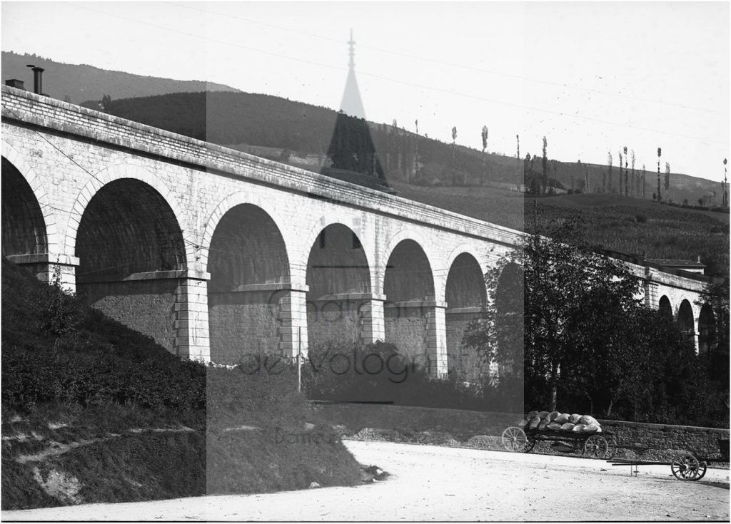 New - Château de Volognat - Photos - Hubert Vaffier - Bellegarde - Le viaduc de chemin de fer - 18901013 - 1958