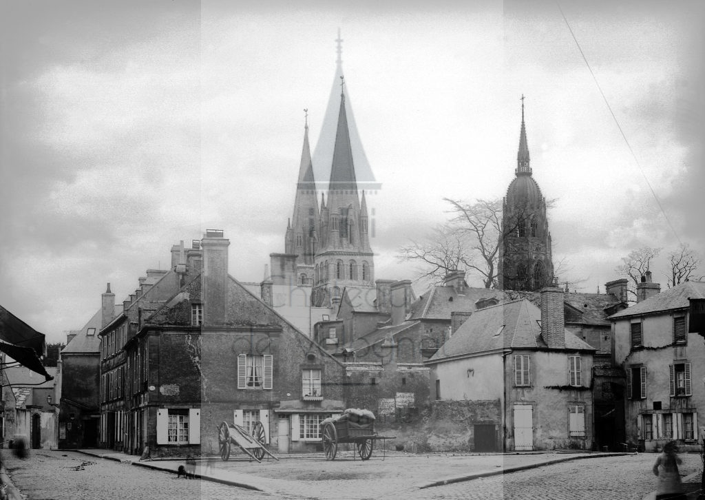 New - Château de Volognat - Photos - Hubert Vaffier - Bayeux - Cathédrale les flèches - 1891-05-20 - 2045