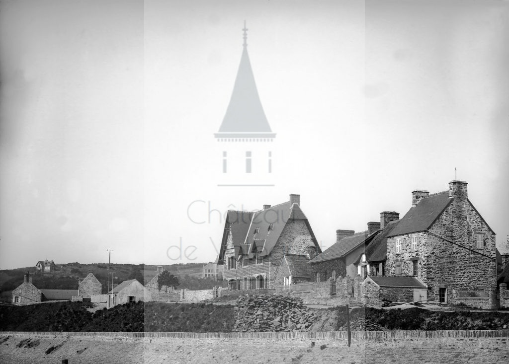 New - Château de Volognat - Photos - Hubert Vaffier - Carteret - Vue prise dans le village - 1891-05-23 - 2060