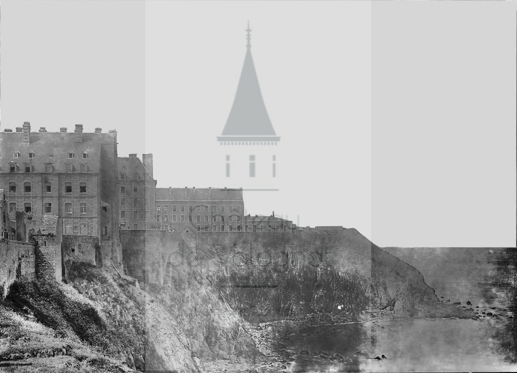 New - Château de Volognat - Photos - Hubert Vaffier - Granville - Casernes sur les rochers - 1891-05-27 - 2078