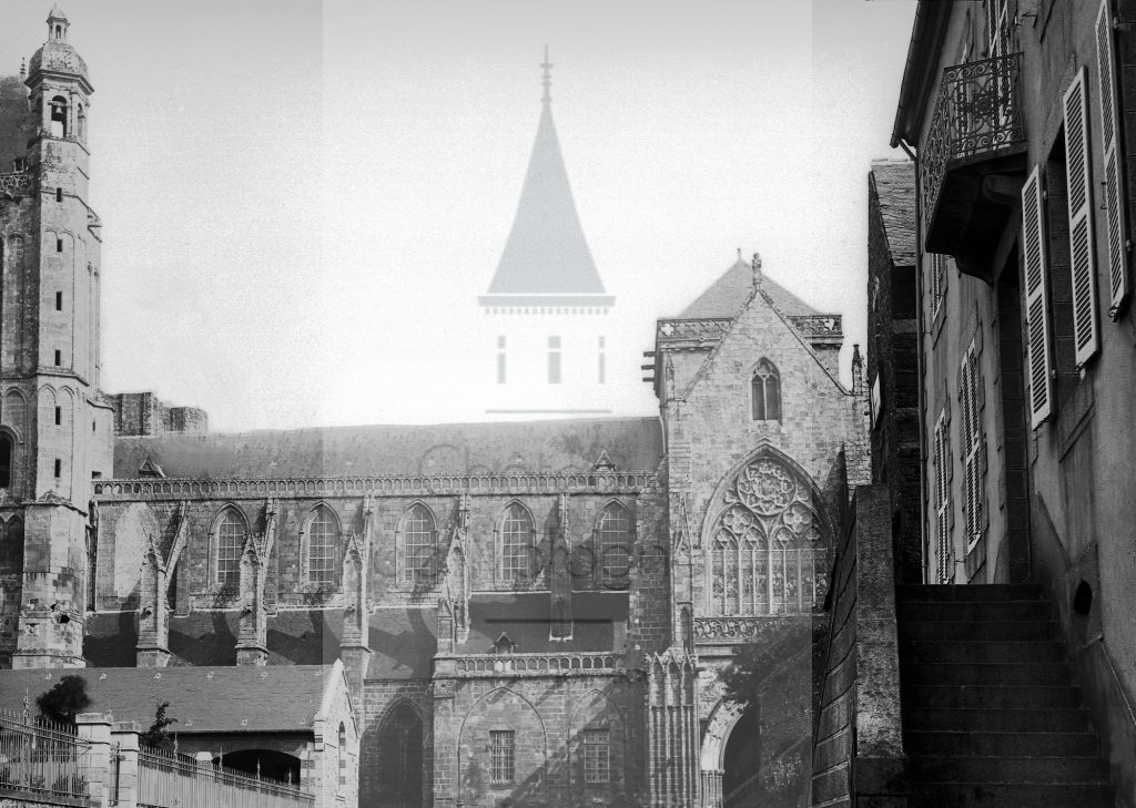 New - Château de Volognat - Photos - Hubert Vaffier - Dol - Coté est de la cathédrale - 1891-05-30 - 2103