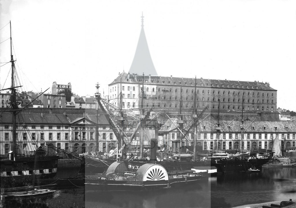 New - Château de Volognat - Photos - Hubert Vaffier - Brest - Vue prise dans le port - 1891-06-13 - 2166