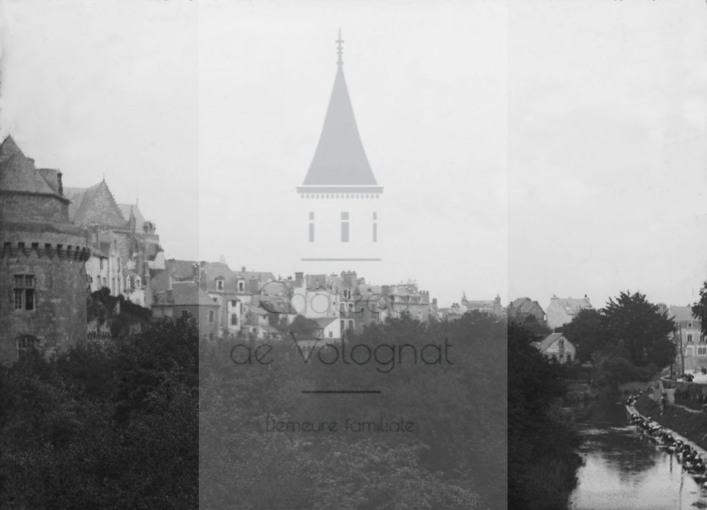 Château de Volognat - Photos - Hubert Vaffier - Vannes - La rivière et fortification - 21/06/1891 - 2222