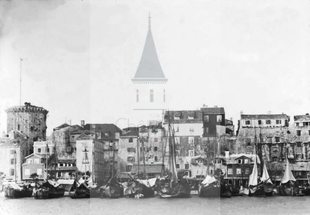 New - Château de Volognat - Photos - Hubert Vaffier - Spalato - Le port et les murs du palais - 1892-05-06 - 2403