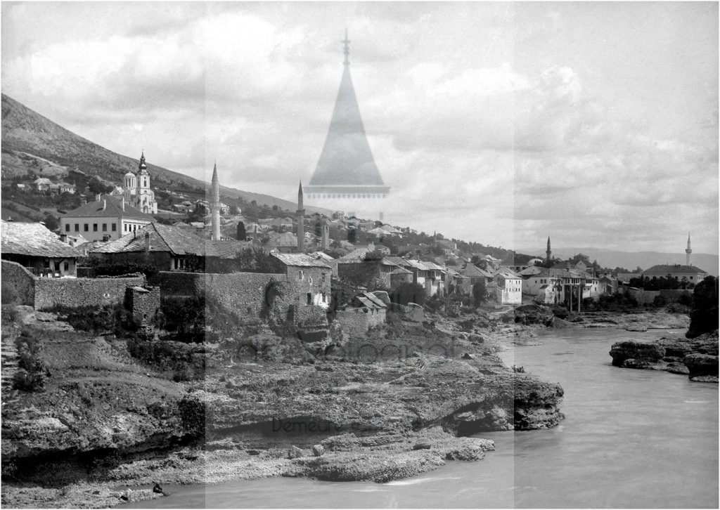 New - Château de Volognat - Photos - Hubert Vaffier - Mostar - Vue prise du pont de chemin de fer - 1892-05-11 - 2423
