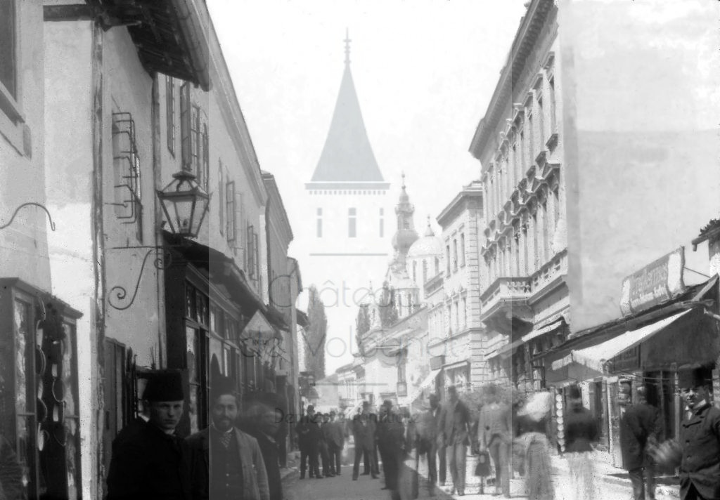 New - Château de Volognat - Photos - Hubert Vaffier - Sarajevo - Grande rue et église grecque - 1892-05-14 - 2434