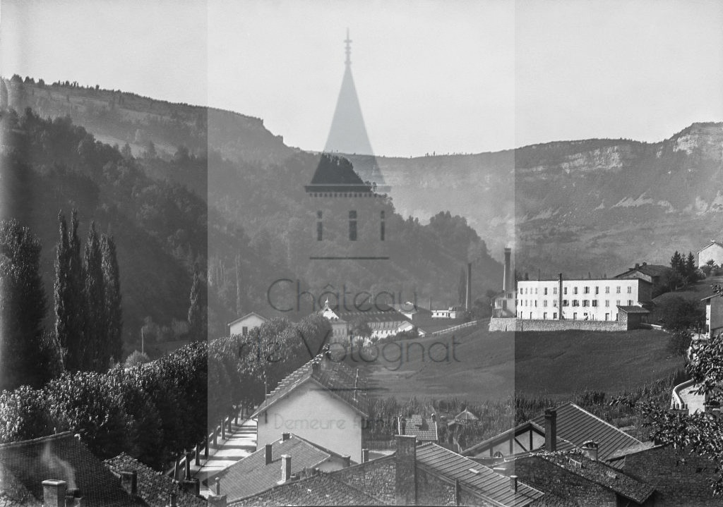 New - Château de Volognat - Photos - Hubert Vaffier - Saint Rambert en Bugey - L'usine vue du cimetière - 1895-09-01 - 3015