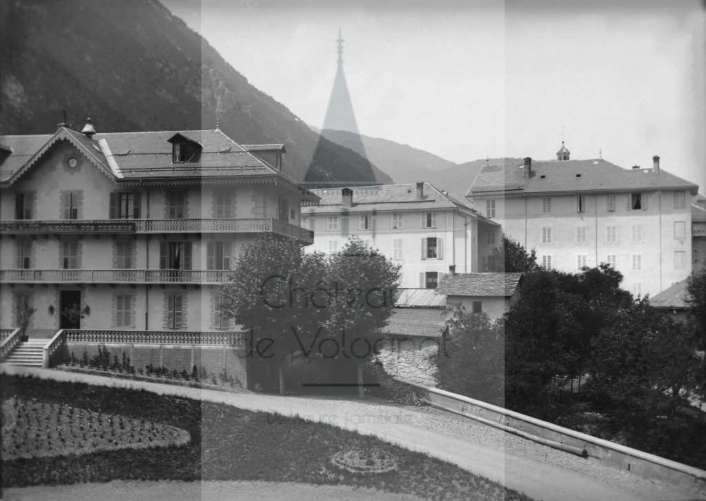 Château de Volognat - Photos - Hubert Vaffier - Brides Savoie - Vue prise de la fenetre de madame Martelin - 29/07/1883 - 370