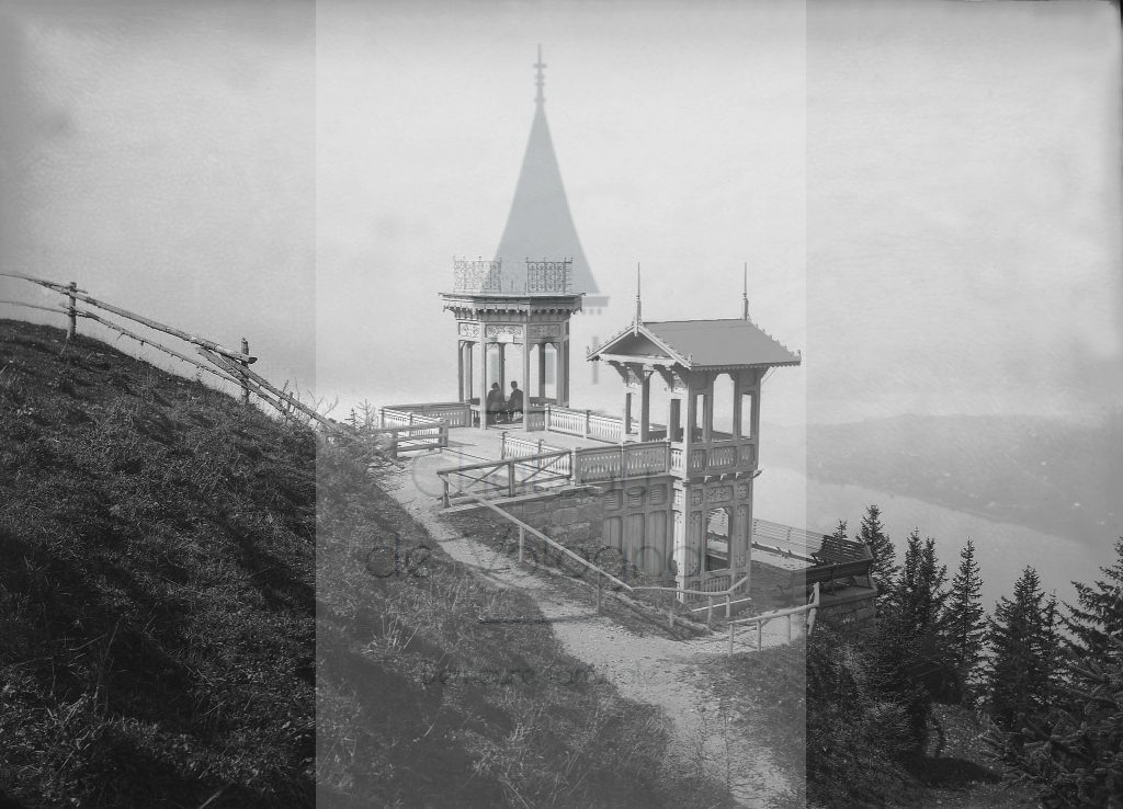 Château de Volognat - Photos - Hubert Vaffier - Lucerne - Kanzli au Rigi Kaltbad - 31/08/1883 - 408