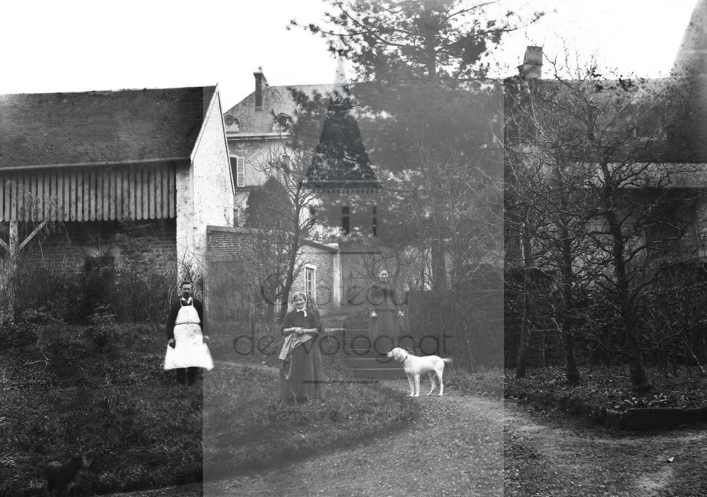 Château de Volognat - Photos - Hubert Vaffier - Lons le Saunier - Maison de monsieur Moreau vue depuis le jardin - 12/01/1884 - 458