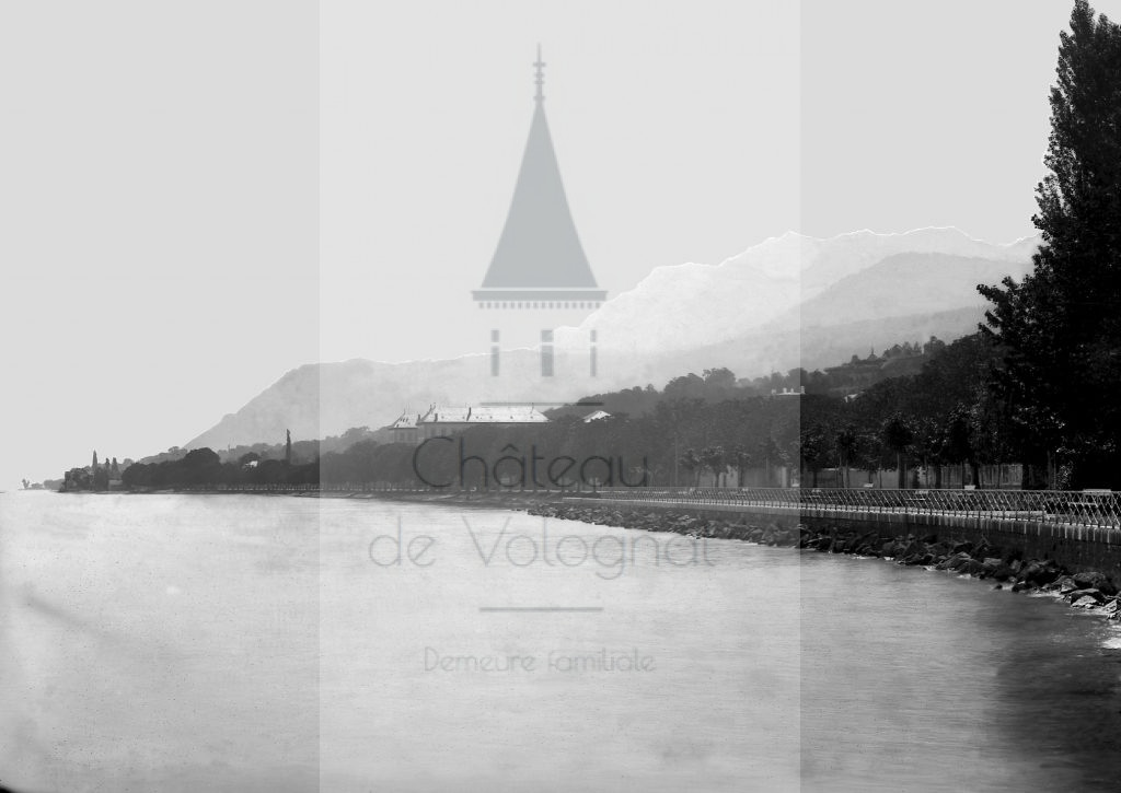 New - Château de Volognat - Photos - Hubert Vaffier - Evian - Le lac - la grande rive - 1884-06-28 - 533