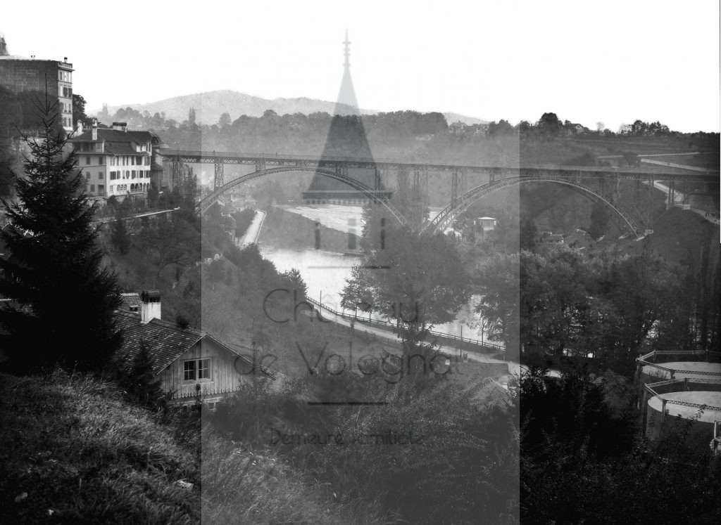 New - Château de Volognat - Photos - Hubert Vaffier - Berne - Pont de fer vu du palais fédéral - 1884-10-14 - 608