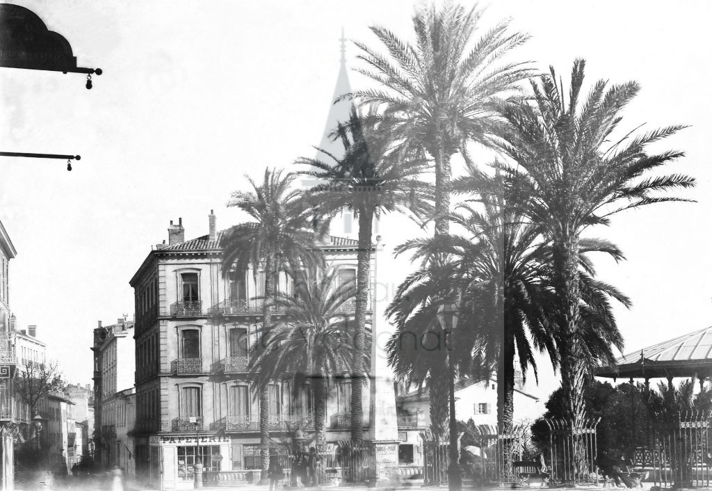 New - Château de Volognat - Photos - Hubert Vaffier - Hyères - Place des grand palmiers - 1886-01-11 - 823