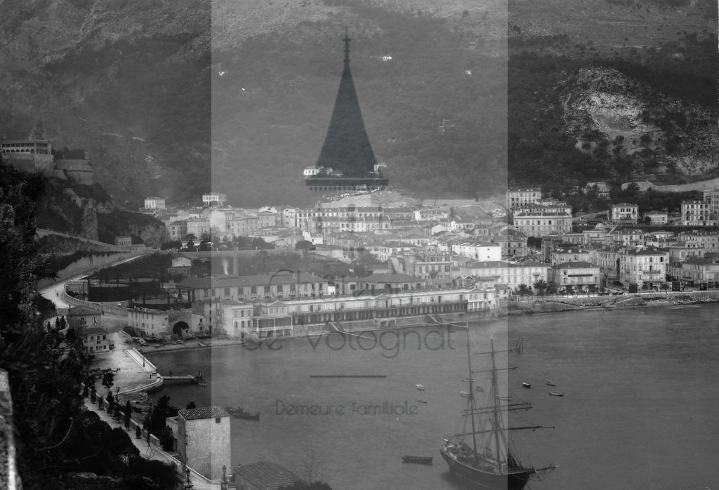 New - Château de Volognat - Photos - Hubert Vaffier - Monaco - La condamine vue des remparts - 1886-04-03 - 897