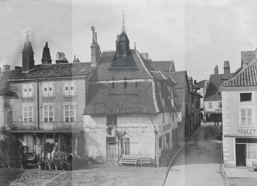 New - Château de Volognat - Photos - Hubert Vaffier - Louhans - Vue prise de la mairie - 1880-08-25 - 96