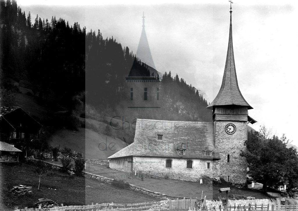 New - Château de Volognat - Photos - Hubert Vaffier - Gsteig bei Gstaad - Eglise de chatelet - Steig - 1886-08-19 - 960